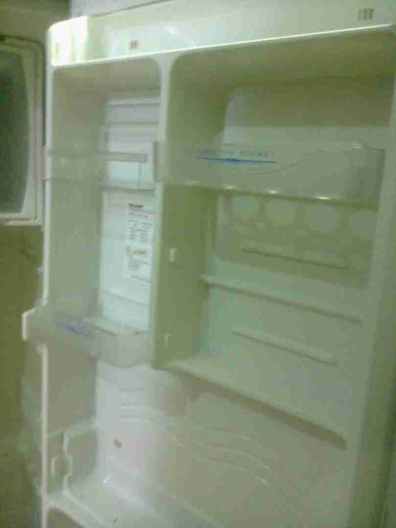 Hitachi latest model fridge with 2 doors up and down-  ثلاجة شارب باب واحد لا...