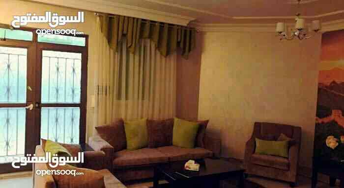 Furnished Luxury 3 bedroom Hall apartment in conquer tower for monthly rent (free fewa and internet-  شقة أرضية مفروشة للايجار...