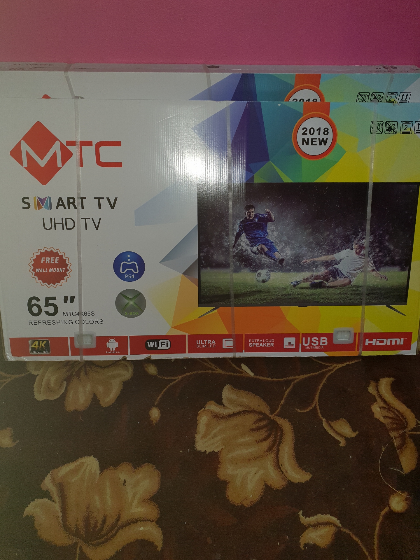 Samsung tv for sale perfect condition-  شاشة 65MTC بوصة سمارت UHD...