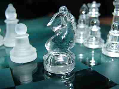 Trampoline Available-  شطرنج كرستال GIASS CHESS...