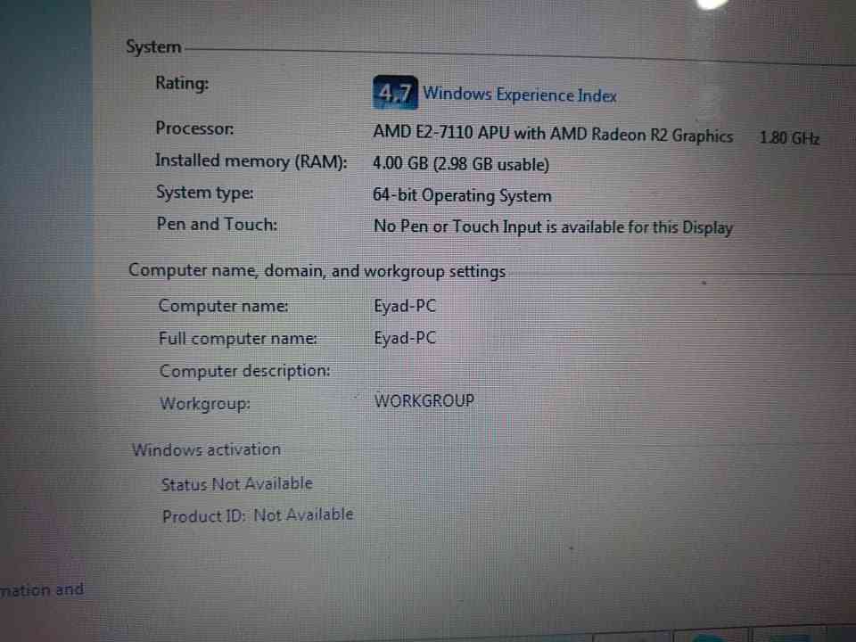 لابتوب خفيف وسريع ASUS ZenBook-  Laptop HP 4gb ram 1.8 GHZ...
