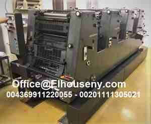 ماكينة طباعة هايدلبرج جى تى او 5 لون
HEIDELBERG GTOV 52-4
4 لون
DDS إغراق
47 MIO.IMP "
عام 1998
01111305021
شركه الحسينى