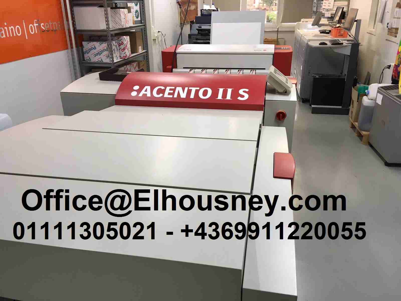 آلة طباعة الزينكات سى تى بى سكرين
CTP AGFA SCREEN 4300 S
CTP AGFA SCREEN 4300 S
عمر عام 2006
حجم اللوحة: حد 324 × 370 ملم -
MAXI 830 X 660 MM.
سمك اللوحة: 0.15 - 0.30 ملم.
السرعة: 20 لوحة / س...