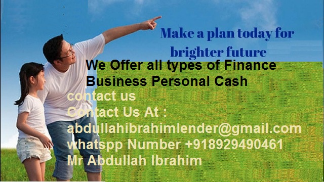 Dear Customers,We invite you all to participate in our new business and project funding program, We are currently funding for Business start-up Business develop-  Guaranteed Instant cash...