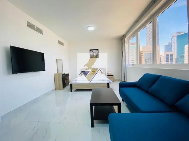 MONTHLY Fully Furnished Studio In Building Including Elect. Water &amp; Wifi In Hamdan Street Near Al Hosn 4500

Brand New studio,fully furnished . 
Monthly Payments are available. 
Free WiFi/Water/El...