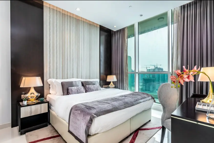 شقق-للإيجارA Modern One bedroom unit located right across Dubai Mall and in...