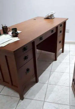 wooden desk