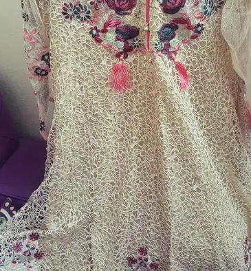 3piece stitched fancy frock