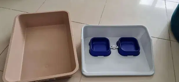 Feeder and Litter Box for sale