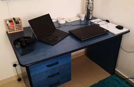 Study table with 3 drawers in good condition for immediate sale