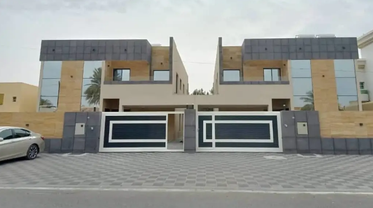 Without any commission, a modern villa on the asphalt street with the design of Jumeirah Dubai, one of the most beautiful villas in Ajman, with a hotel finish, with the possibility of freehold ownersh...