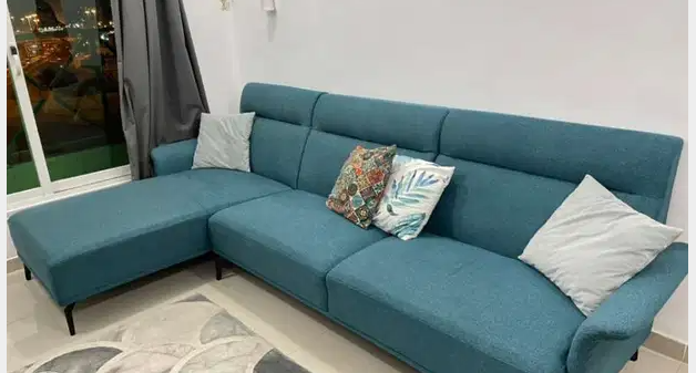 all new furniture-  كنبة + سجادة + ستارة من...