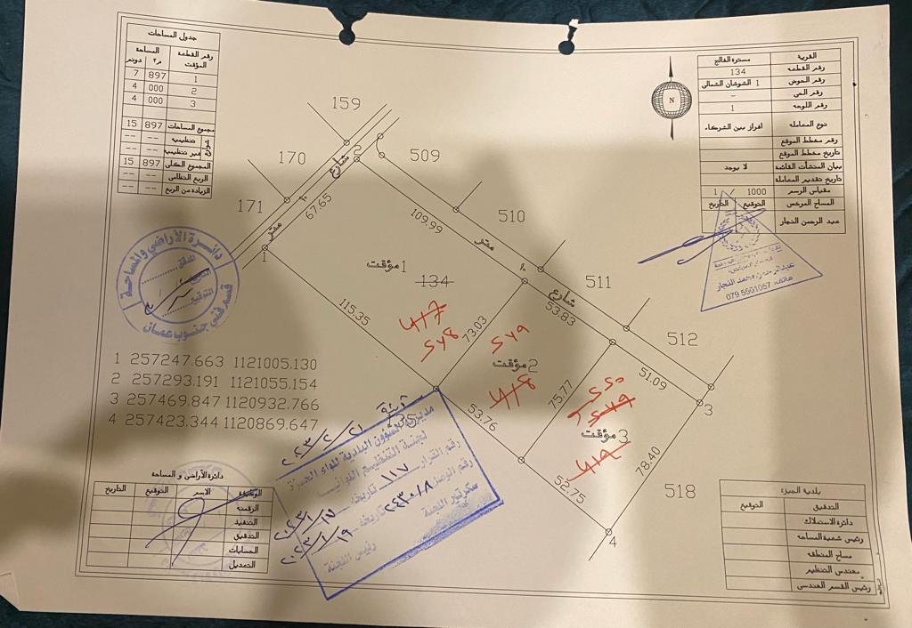 ارض للبيع في مسترة الفالج حوض الشوشان الشمالي من اراضي جنوب عمان خلف المطار