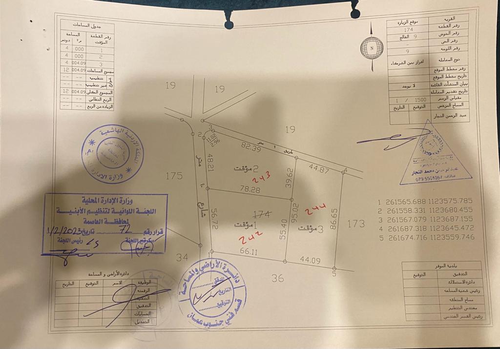 اراضي للبيع في موقع الزبارة حوض الفالج من اراضي الموقر اقرب للمدينة الجديدة