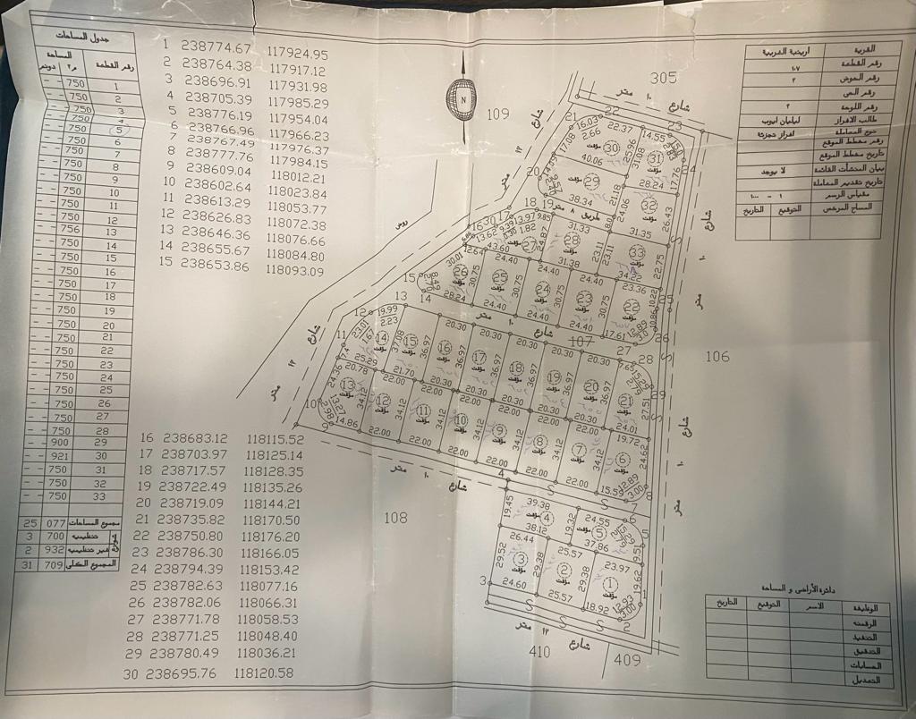 ارض للبيع في ارينبة الغربية حوض الغربي من اراضي جنوب عمان سكن ب