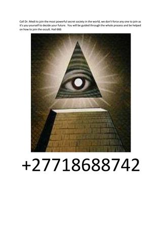 Join Illuminati In USA +27718688742